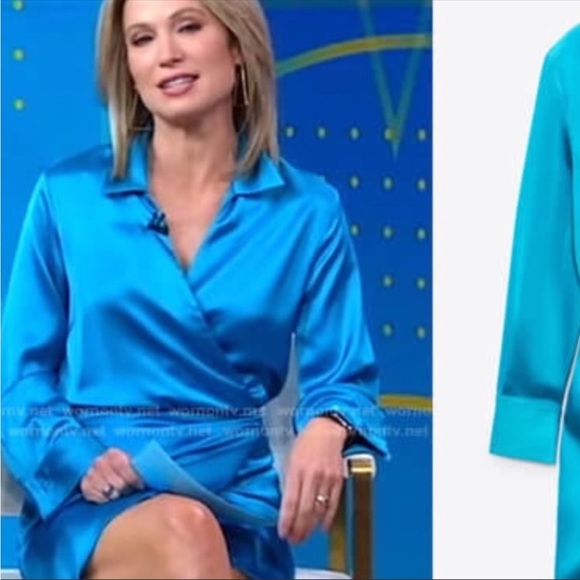 Zara button down satin dress - Picture 5 of 17